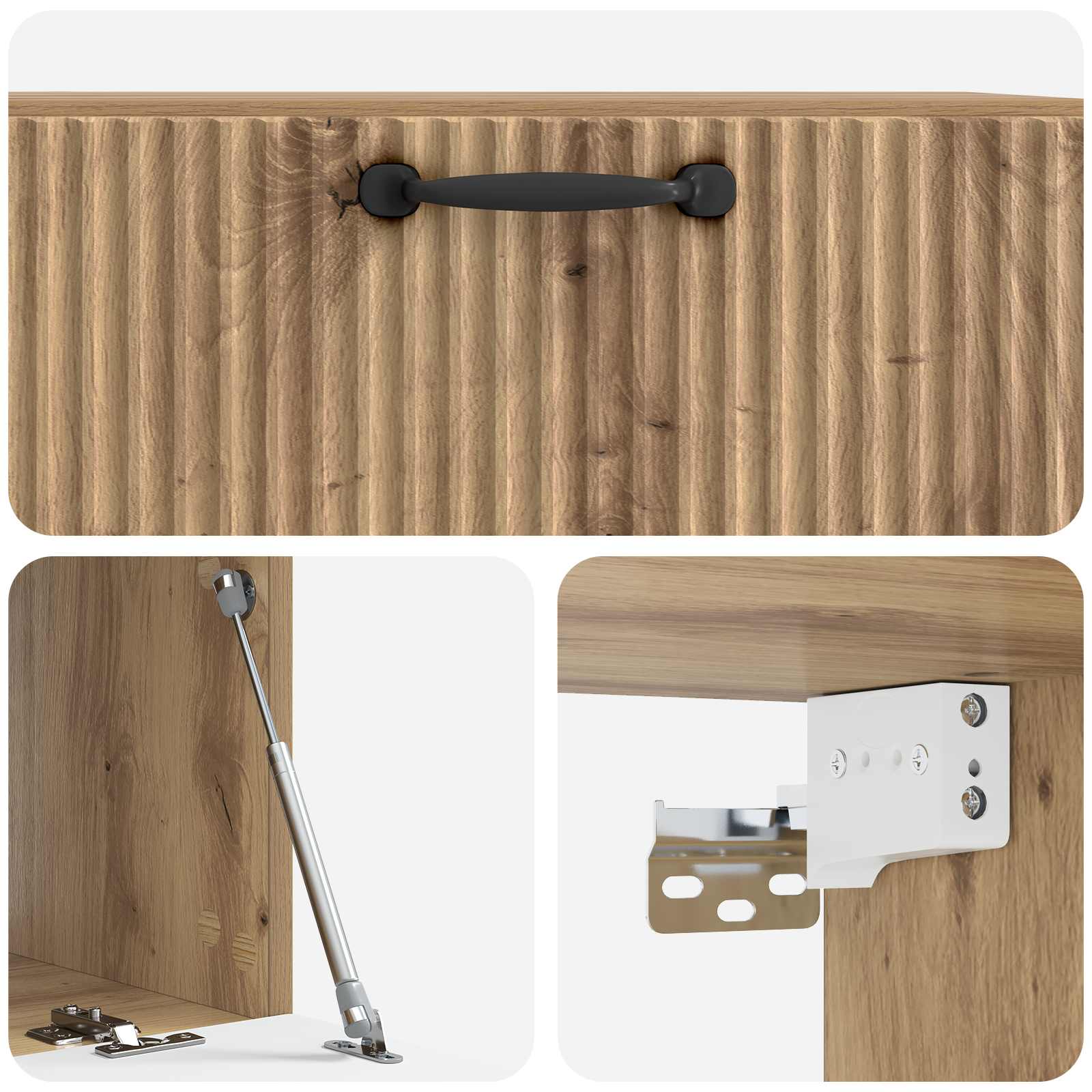 Wandmontierter TV-Schrank Artisan-Eiche 78,5 x 41 x 30 cm