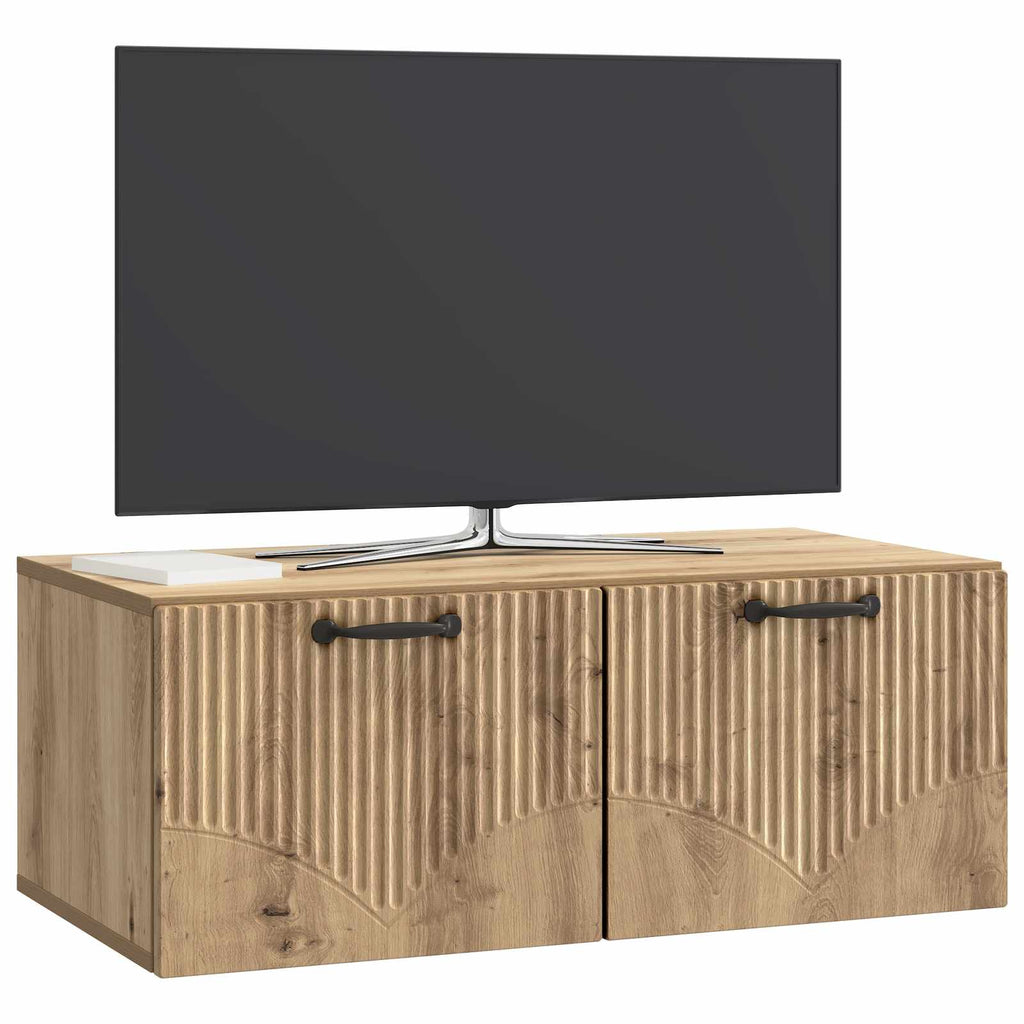 Wandmontierter TV-Schrank Artisan-Eiche 78,5 x 41 x 30 cm