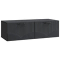Wandmontierter TV-Schrank Schwarz 98 x 41 x 30 cm Holzwerkstoff