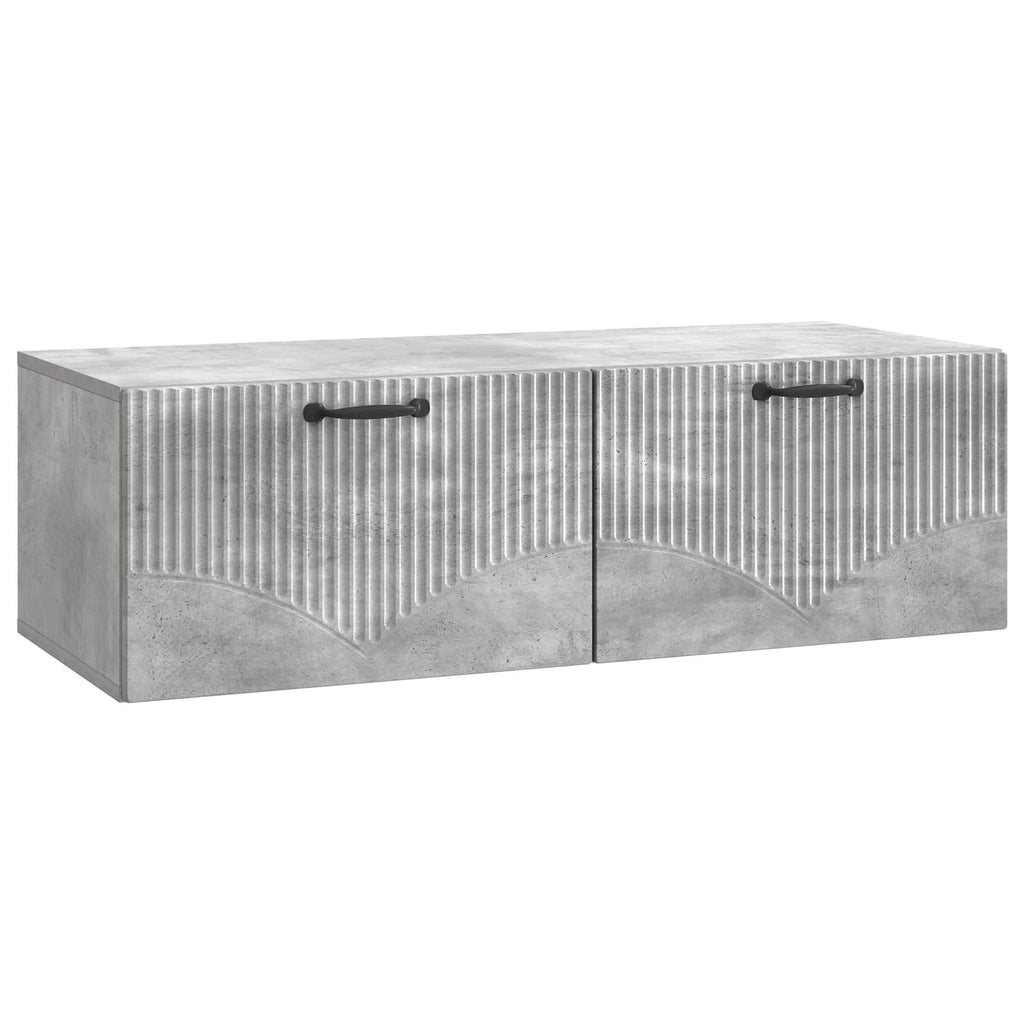 Wandmontierter TV-Schrank Betongrau 98 x 41 x 30 cm