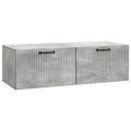 Wandmontierter TV-Schrank Betongrau 98 x 41 x 30 cm