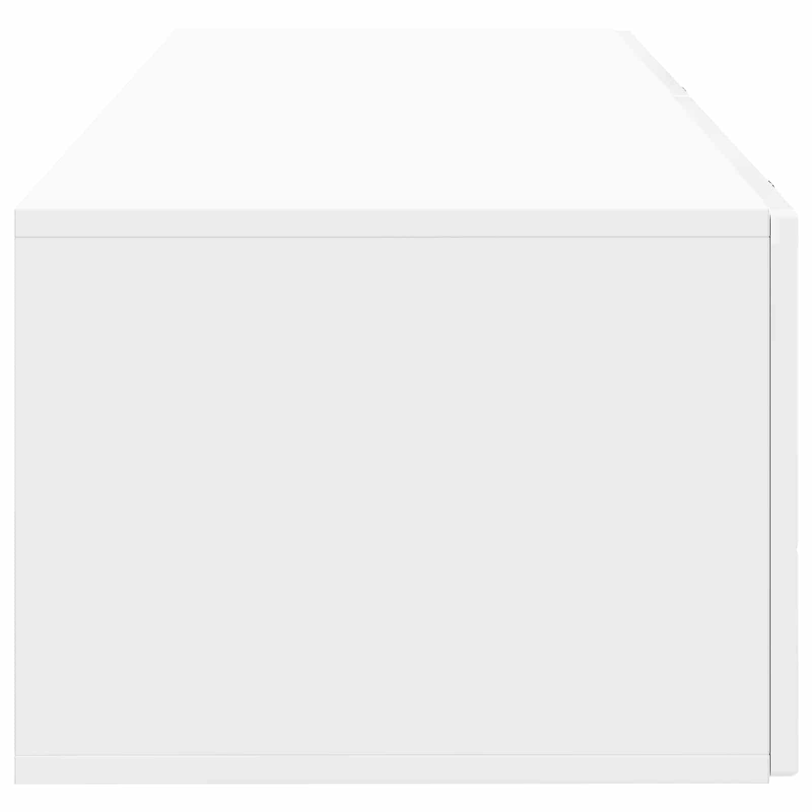 Wandmontierter TV-Schrank Hochglanz Weiß 98 x 41 x 30 cm