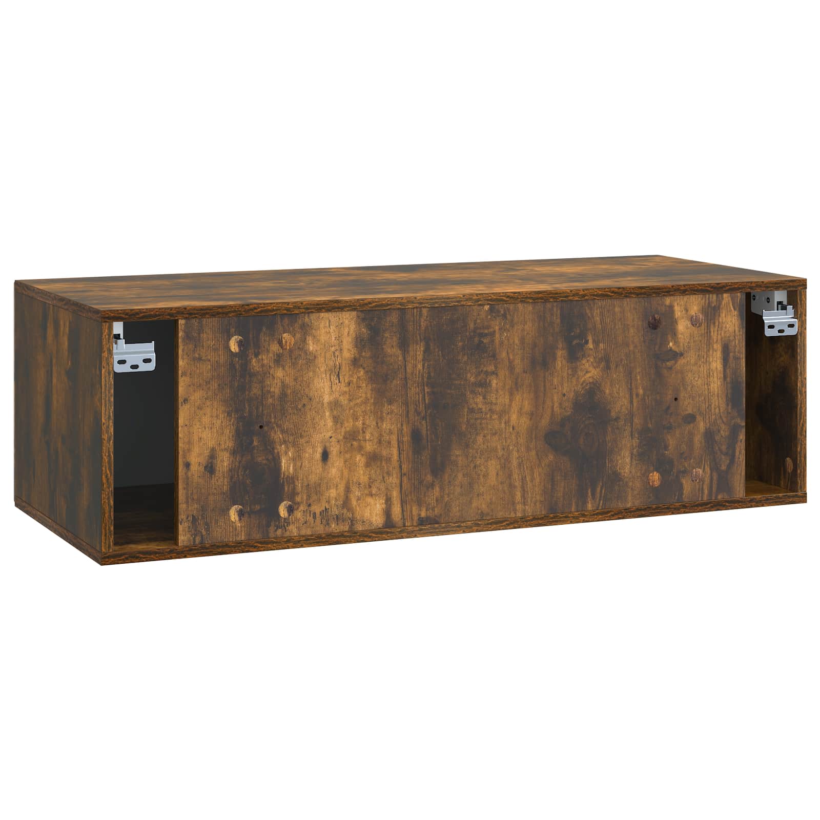 Wandmontierter TV-Schrank Geräucherte Eiche 98 x 41 x 30 cm