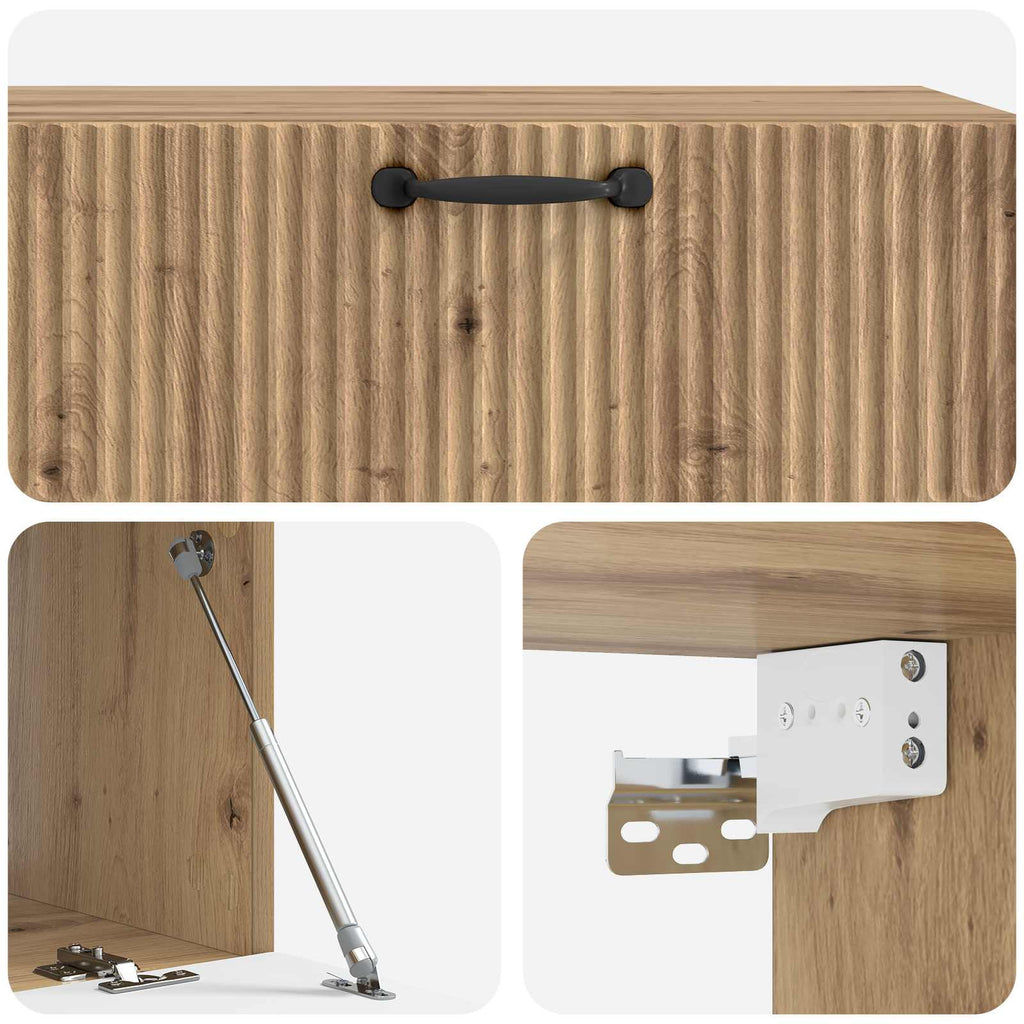 Wandmontierter TV-Schrank Artisan-Eiche 98 x 41 x 30 cm