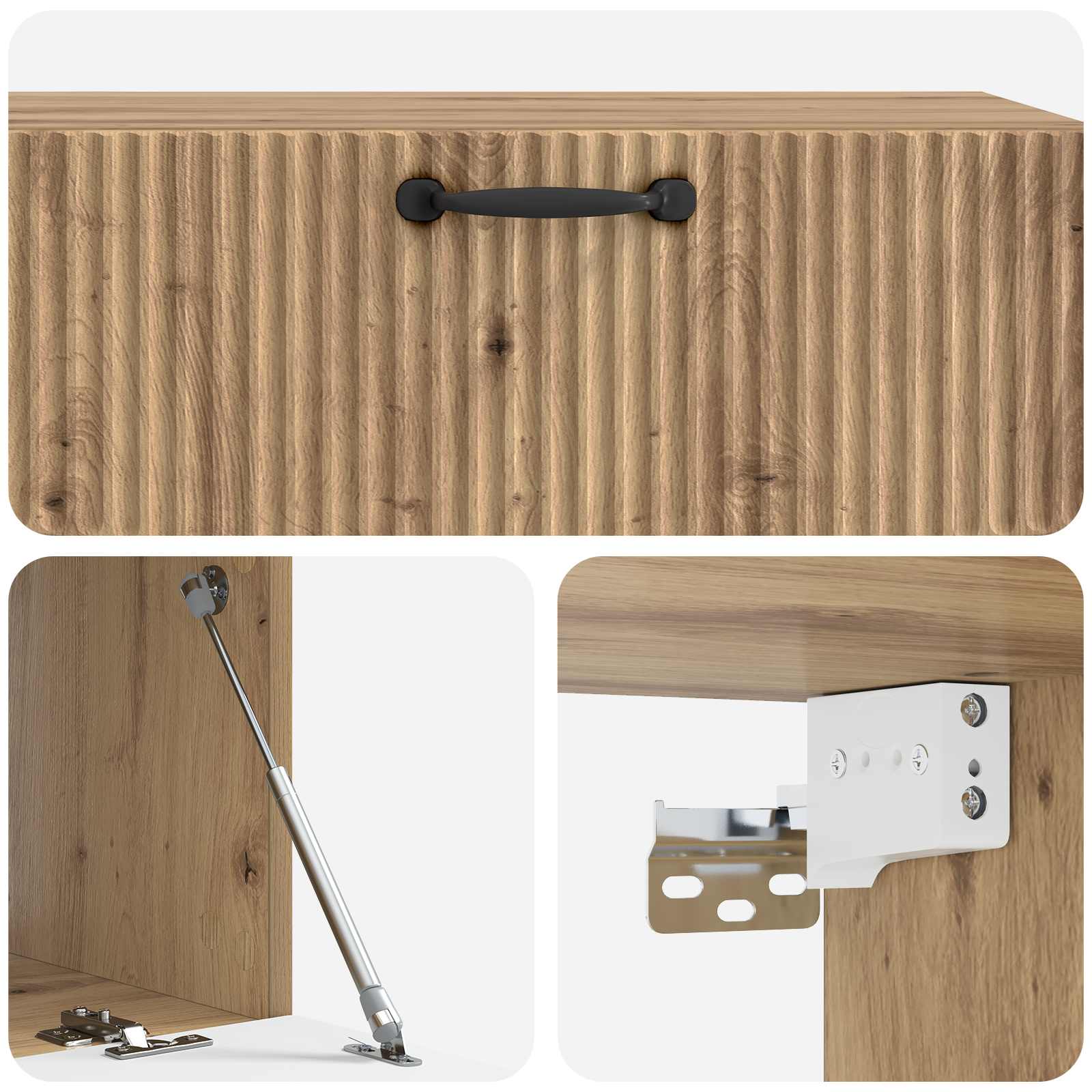 Wandmontierter TV-Schrank Artisan-Eiche 98 x 41 x 30 cm