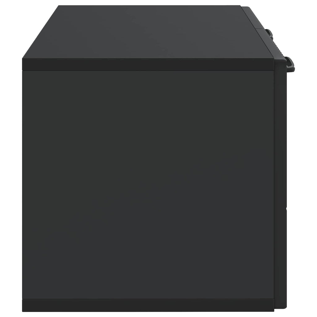 Wandmontierter TV-Schrank Schwarz 59,5 x 31 x 30 cm