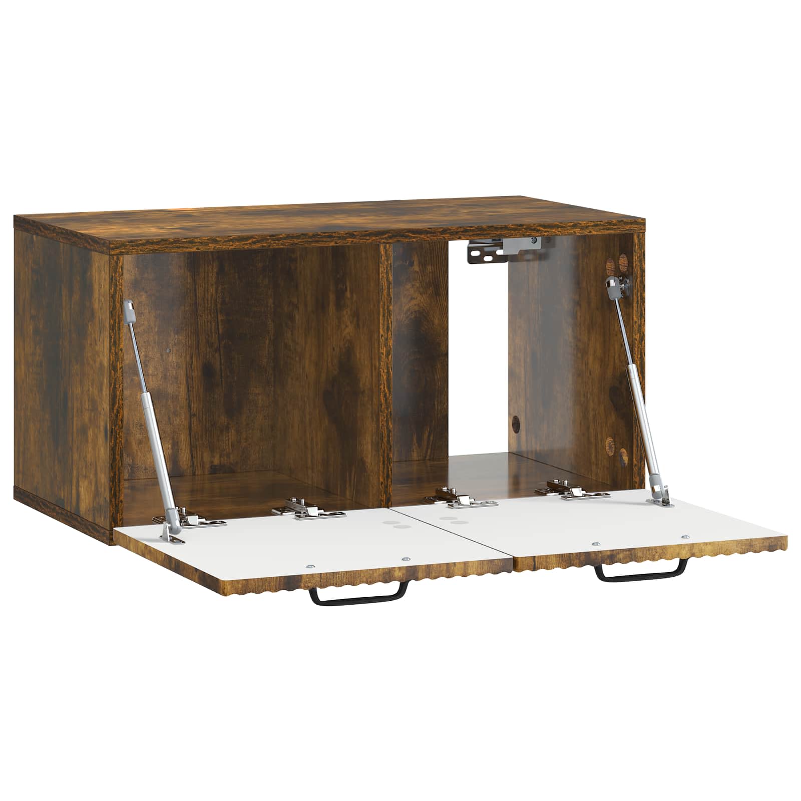 Wandmontierter TV-Schrank Geräucherte Eiche 59,5 x 31 x 30 cm