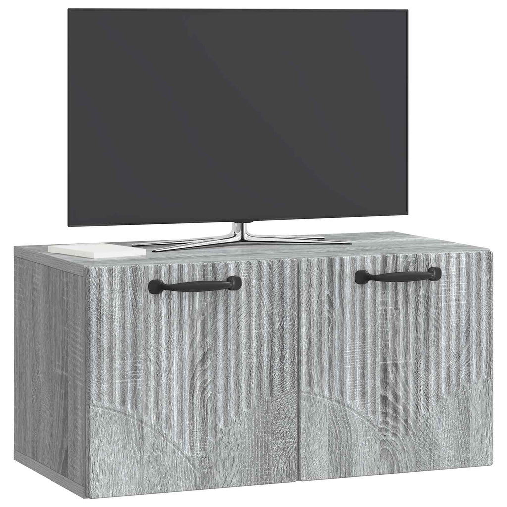 Wandmontierter TV-Schrank Graues Sonoma 59,5 x 31 x 30 cm