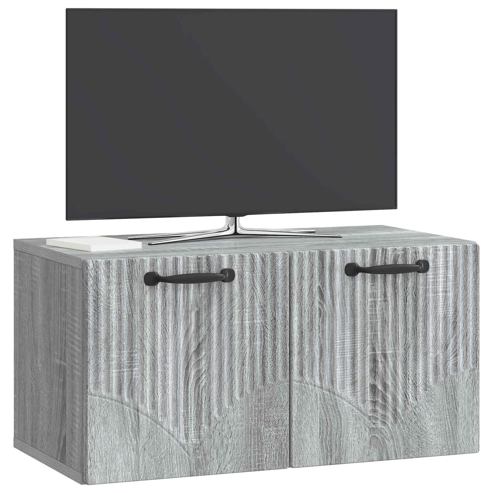 Wandmontierter TV-Schrank Graues Sonoma 59,5 x 31 x 30 cm