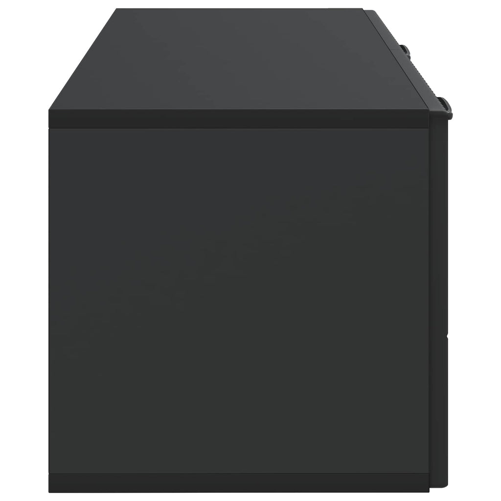 Wandmontierter TV-Schrank Schwarz 78,5 x 31 x 30 cm