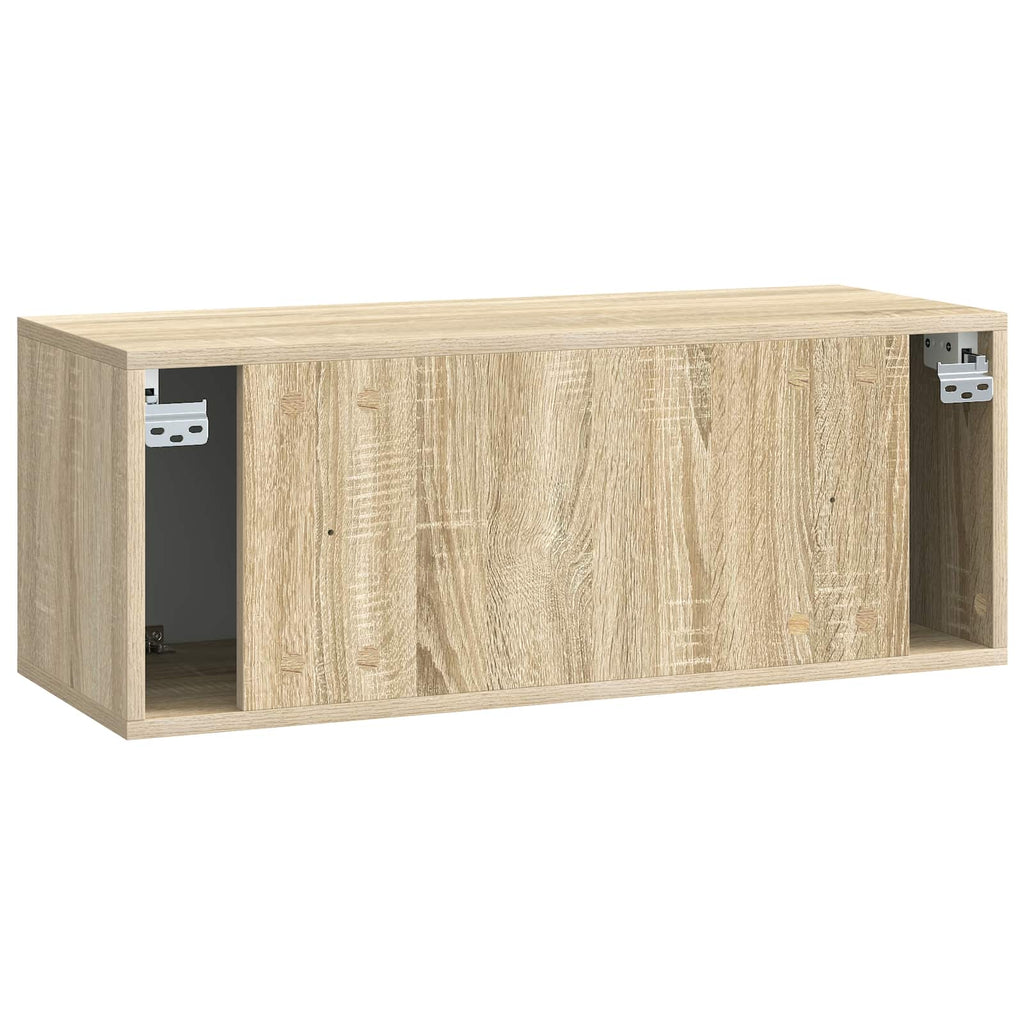 Wandmontierter TV-Schrank Sonoma-Eiche 78,5 x 31 x 30 cm