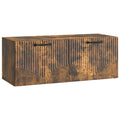 Wandmontierter TV-Schrank Geräucherte Eiche 78,5 x 31 x 30 cm