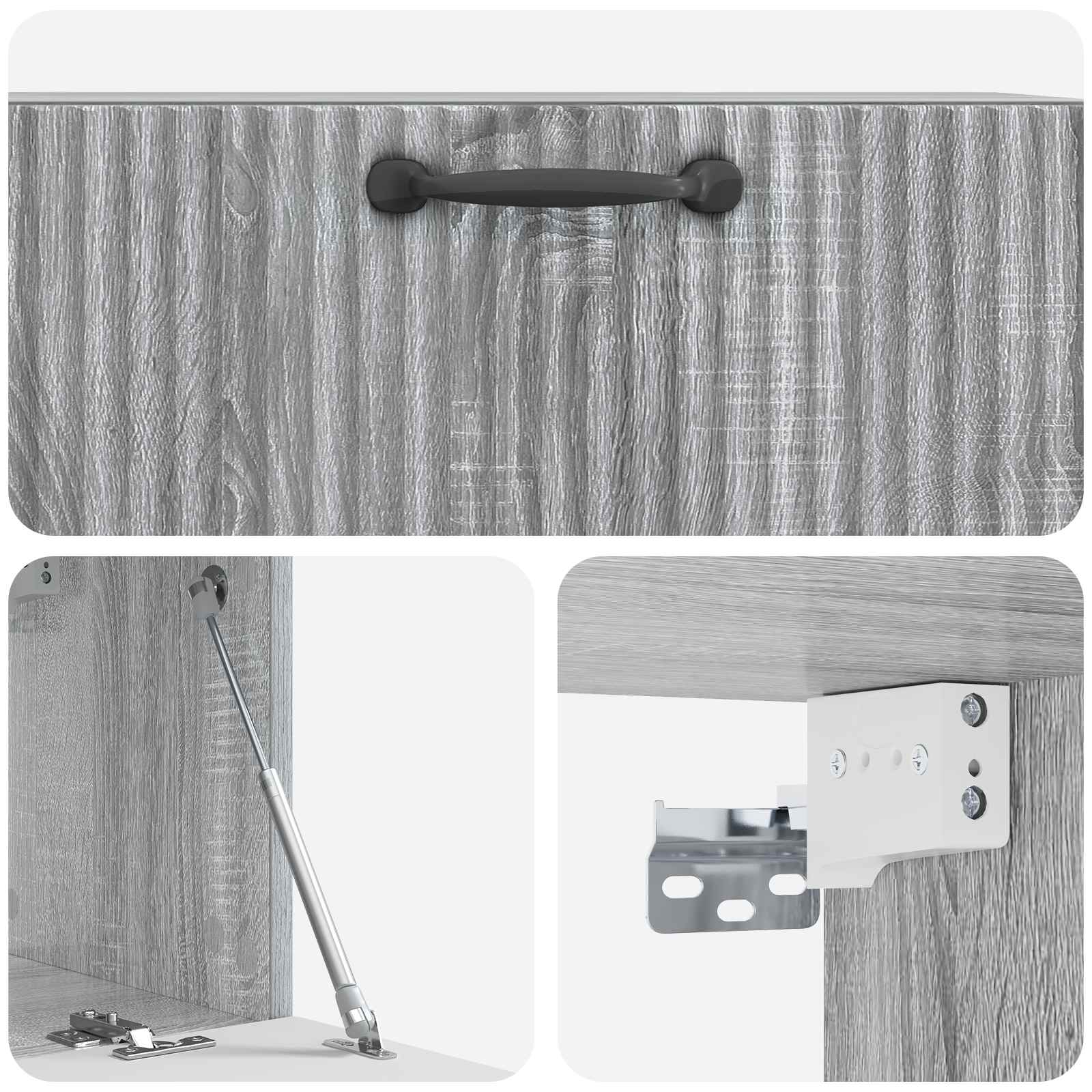 Wandmontierter TV-Schrank Graues Sonoma 78,5 x 31 x 30 cm