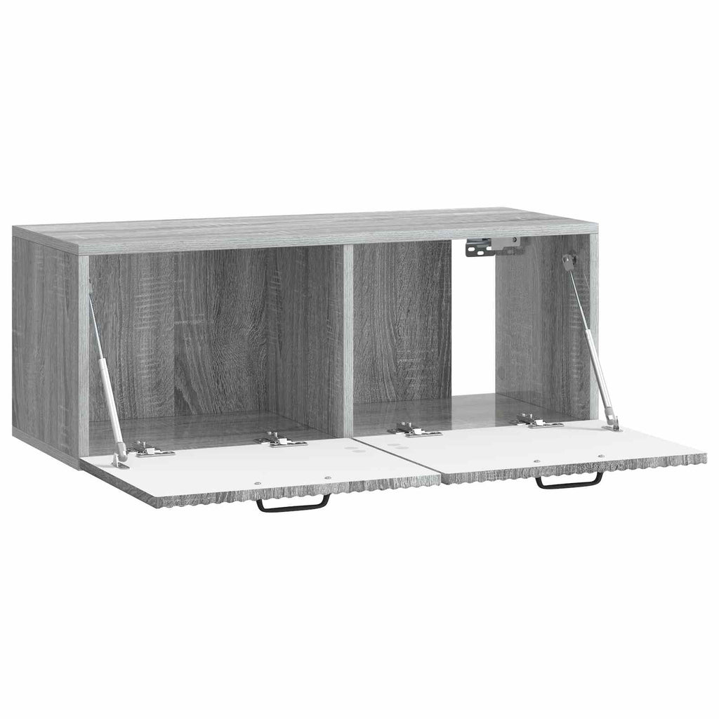 Wandmontierter TV-Schrank Graues Sonoma 78,5 x 31 x 30 cm