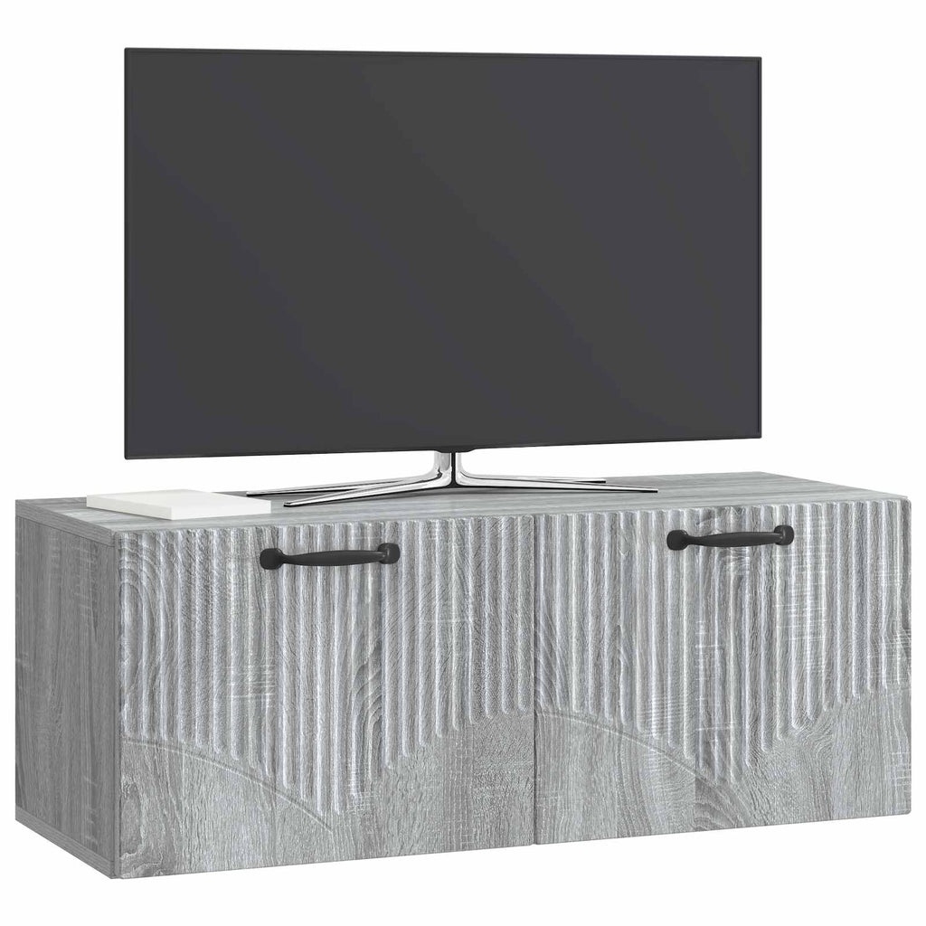 Wandmontierter TV-Schrank Graues Sonoma 78,5 x 31 x 30 cm