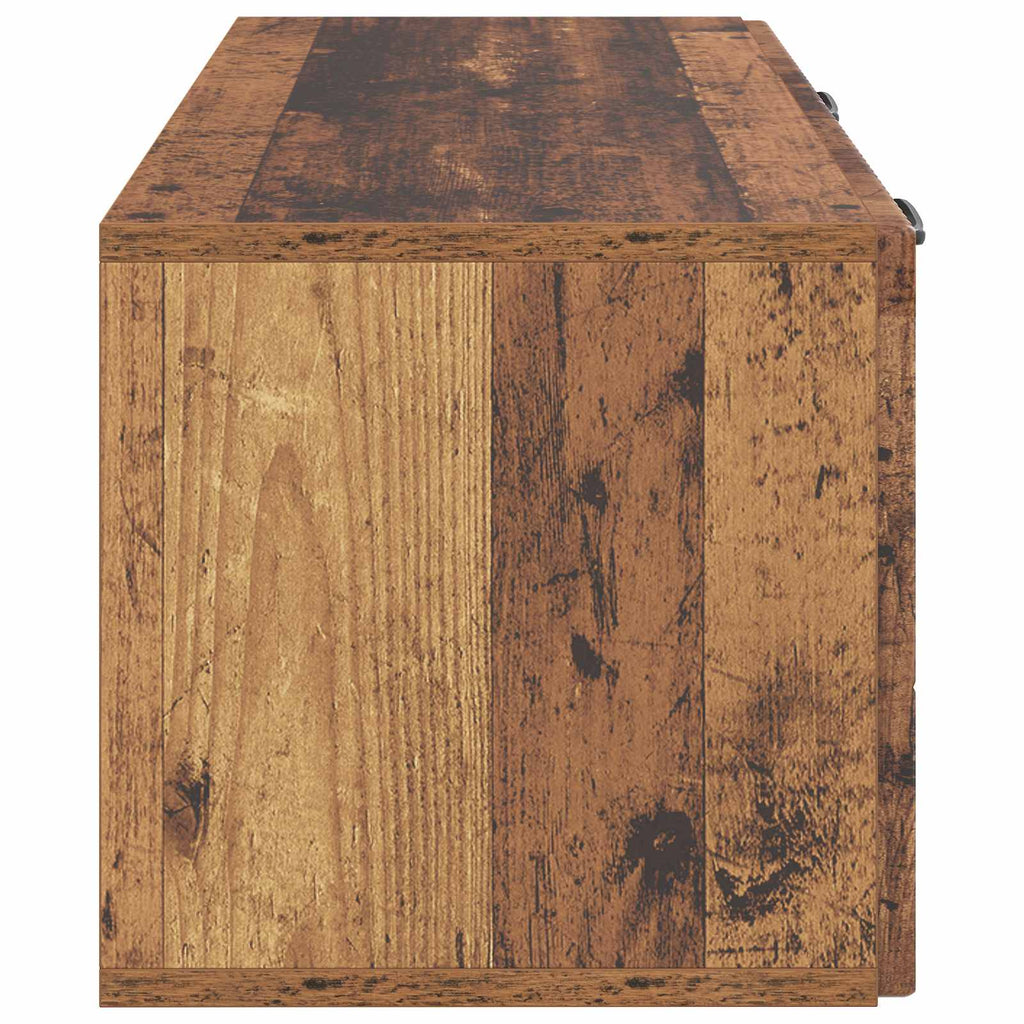 Wandmontierter TV-Schrank Altholz 78,5 x 31 x 30 cm