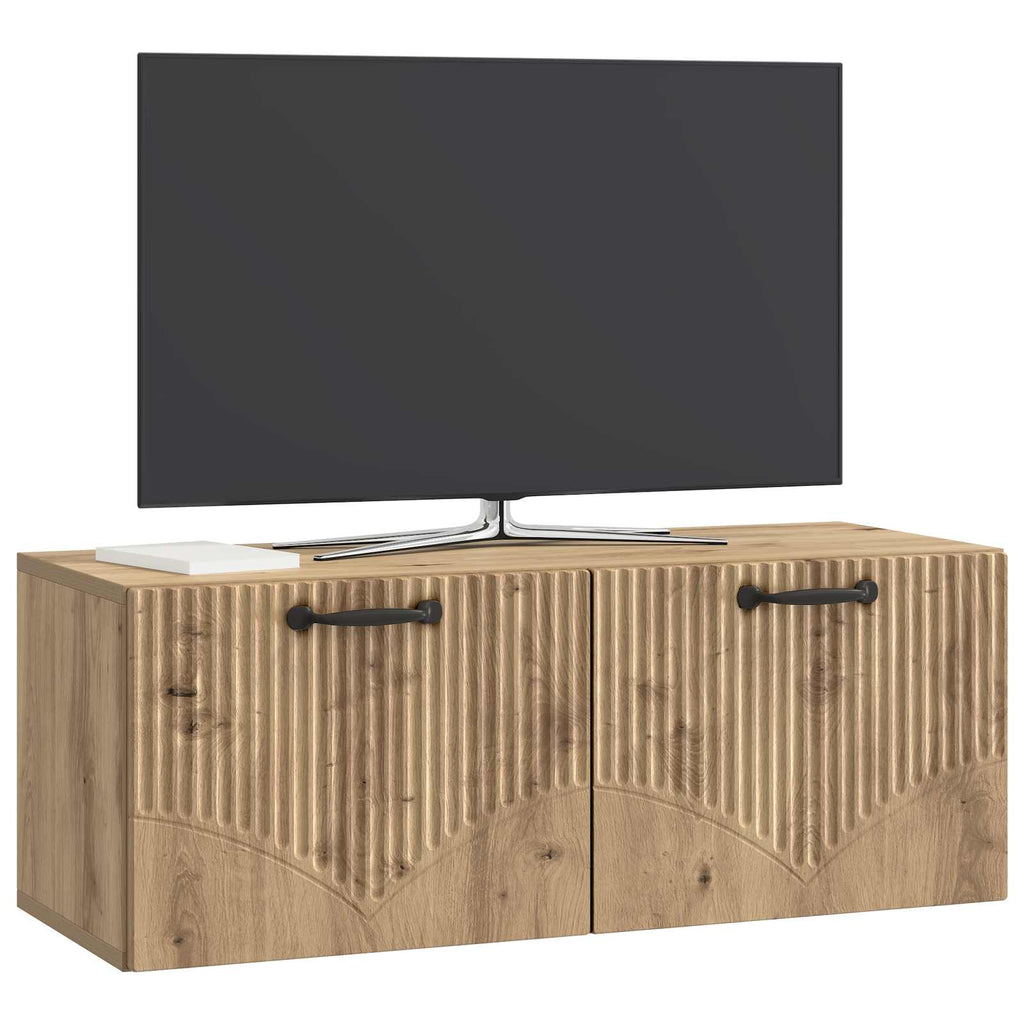 Wandmontierter TV-Schrank Artisan-Eiche 78,5 x 31 x 30 cm