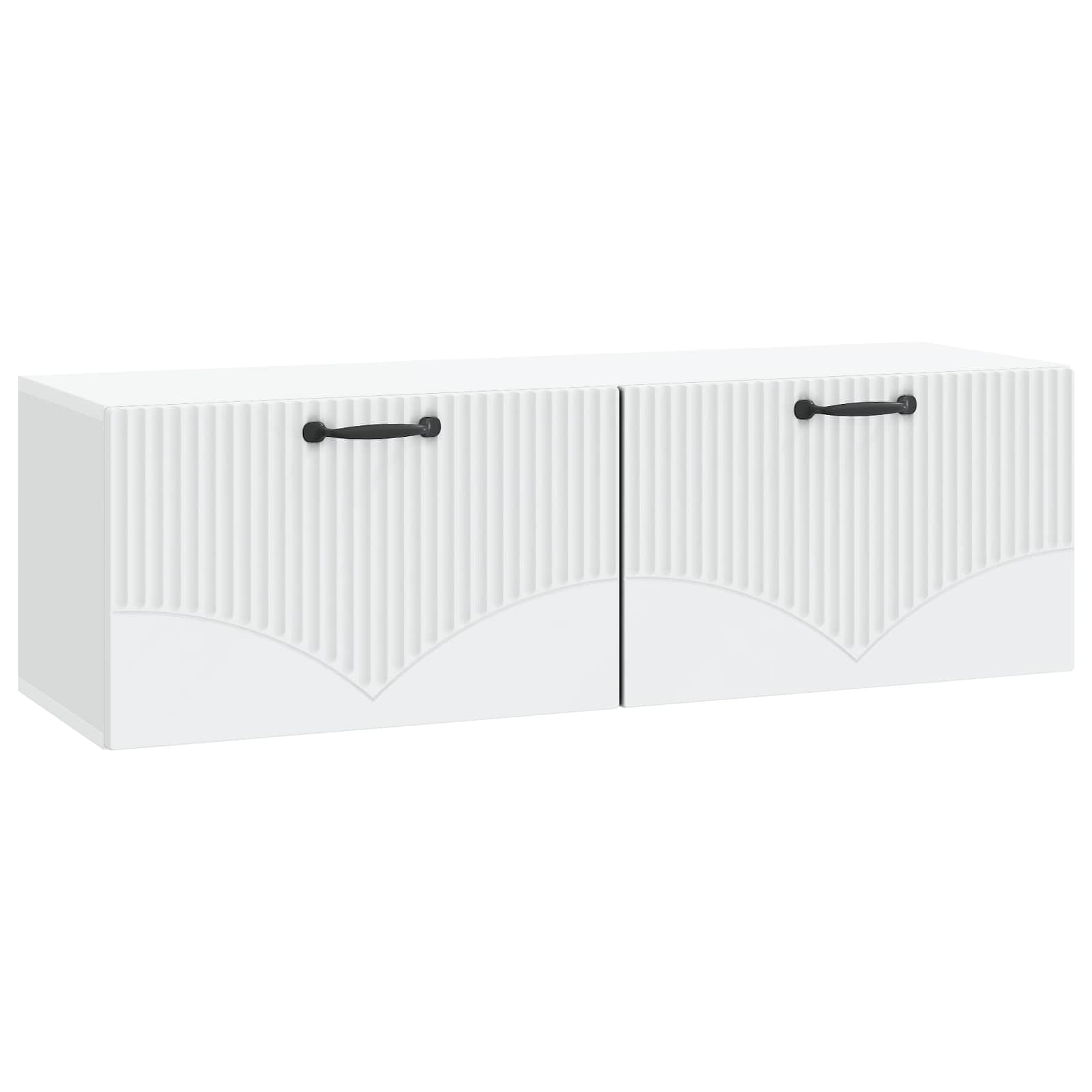 Wandmontierter TV-Schrank Weiß 98 x 31 x 30 cm Holzwerkstoff