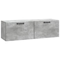 Wandmontierter TV-Schrank Betongrau 98 x 31 x 30 cm