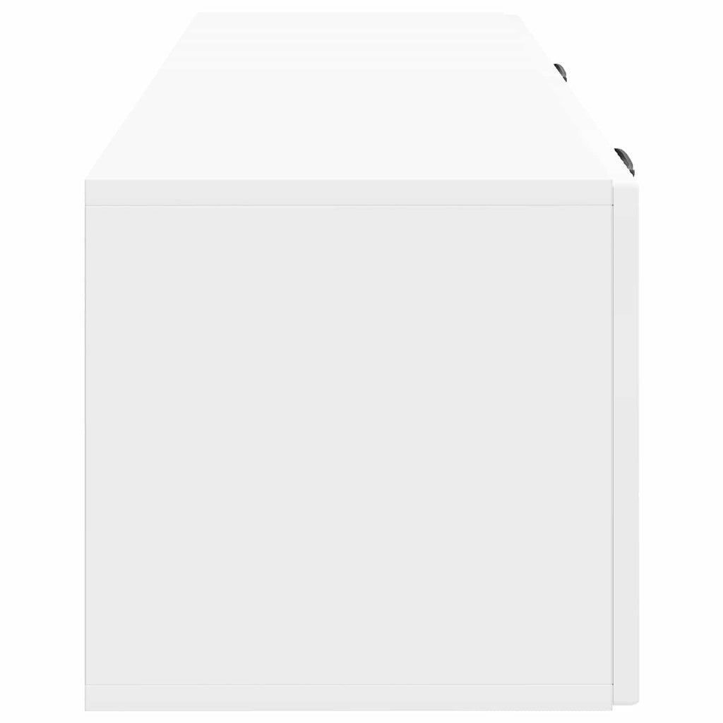 Wandmontierter TV-Schrank Hochglanz Weiß 98 x 31 x 30 cm
