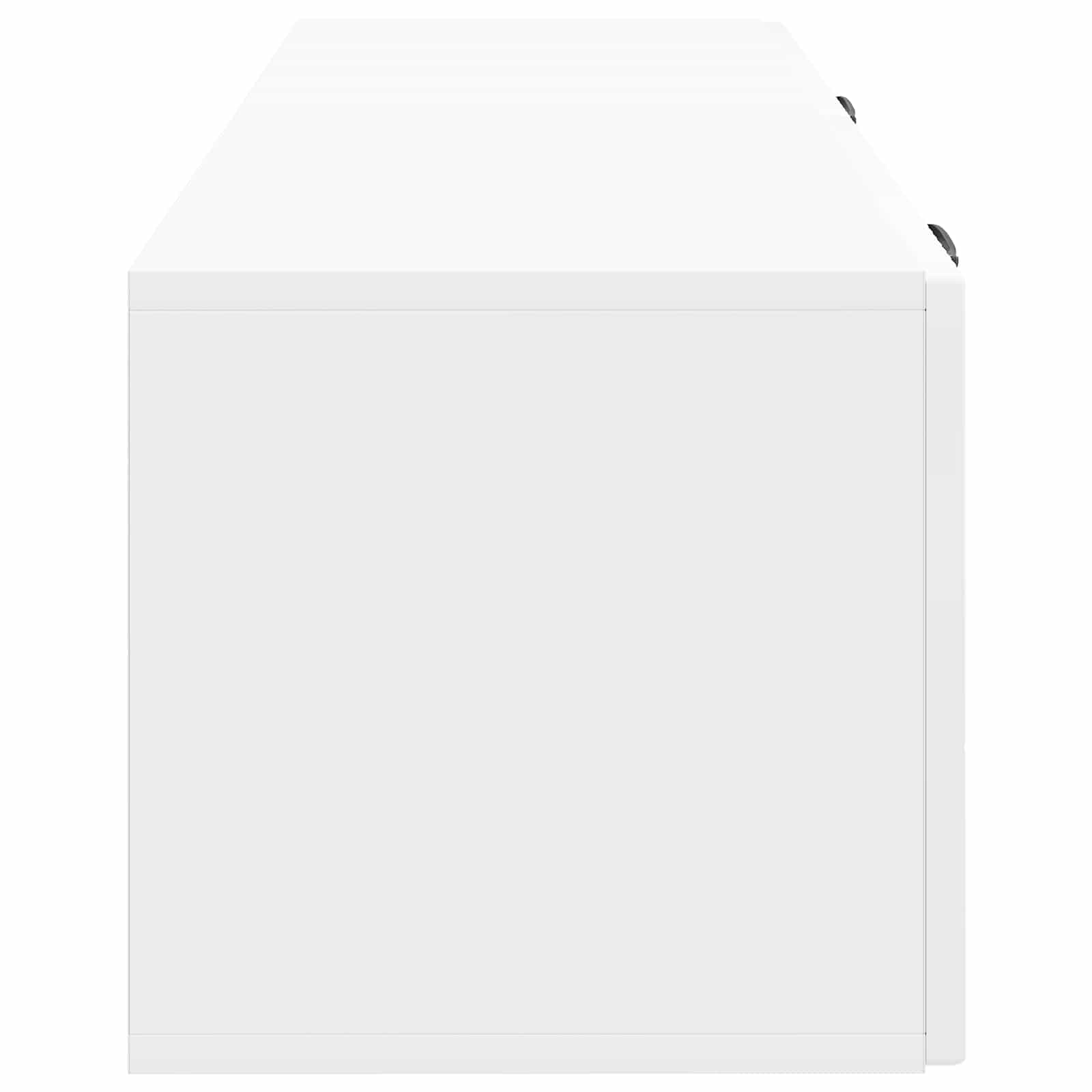 Wandmontierter TV-Schrank Hochglanz Weiß 98 x 31 x 30 cm