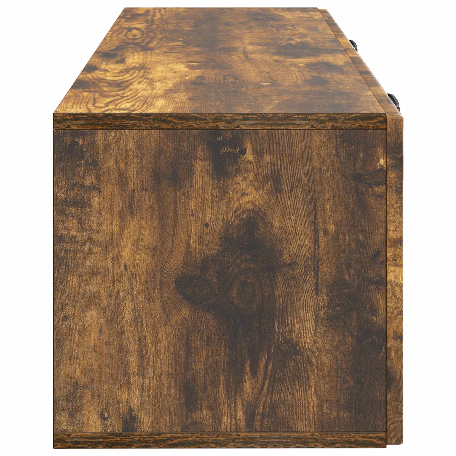 Wandmontierter TV-Schrank Geräucherte Eiche 98 x 31 x 30 cm