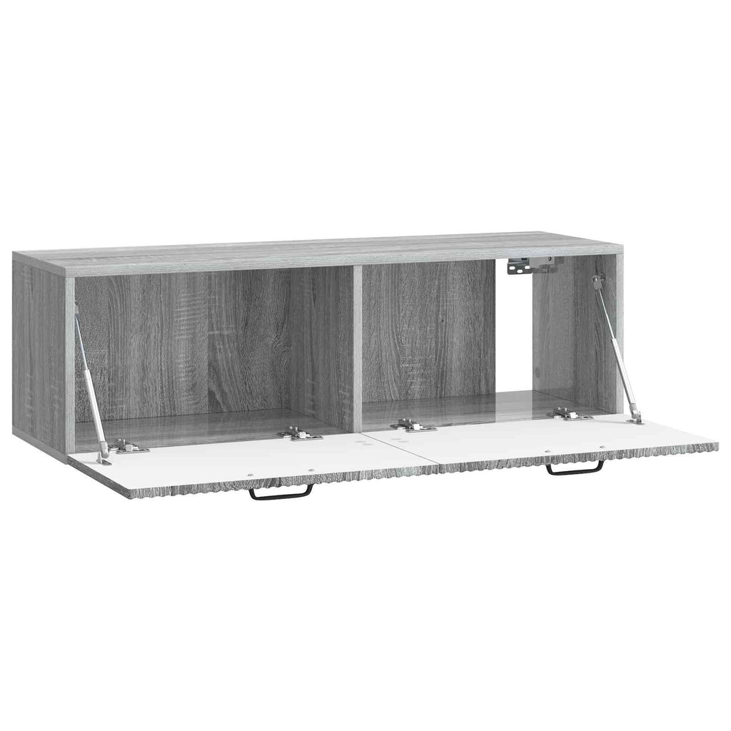 Wandmontierter TV-Schrank Graues Sonoma 98 x 31 x 30 cm