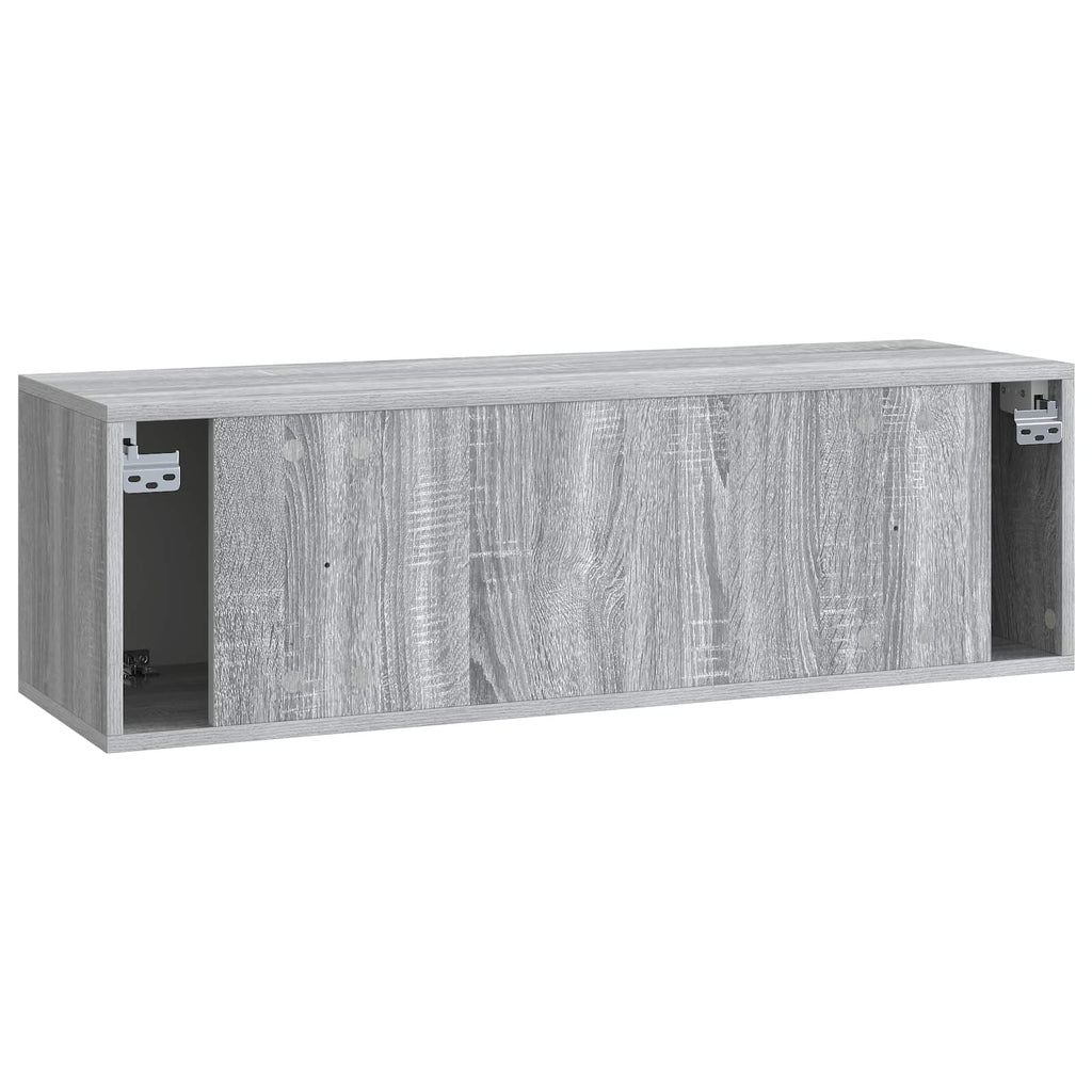 Wandmontierter TV-Schrank Graues Sonoma 98 x 31 x 30 cm