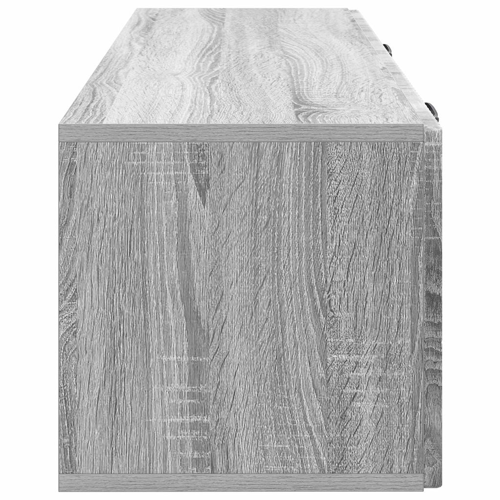 Wandmontierter TV-Schrank Graues Sonoma 98 x 31 x 30 cm