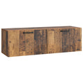 Wandmontierter TV-Schrank Altholz 98 x 31 x 30 cm Holzwerkstoff