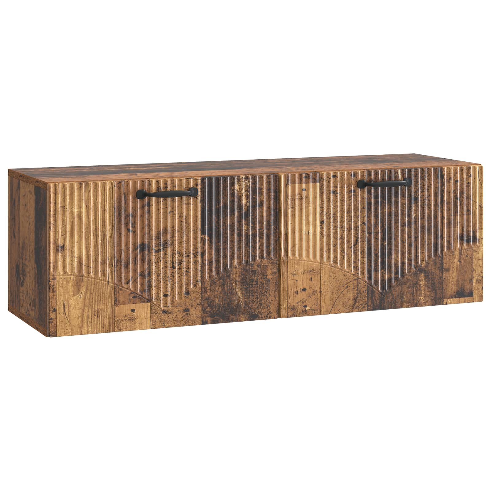 Wandmontierter TV-Schrank Altholz 98 x 31 x 30 cm Holzwerkstoff