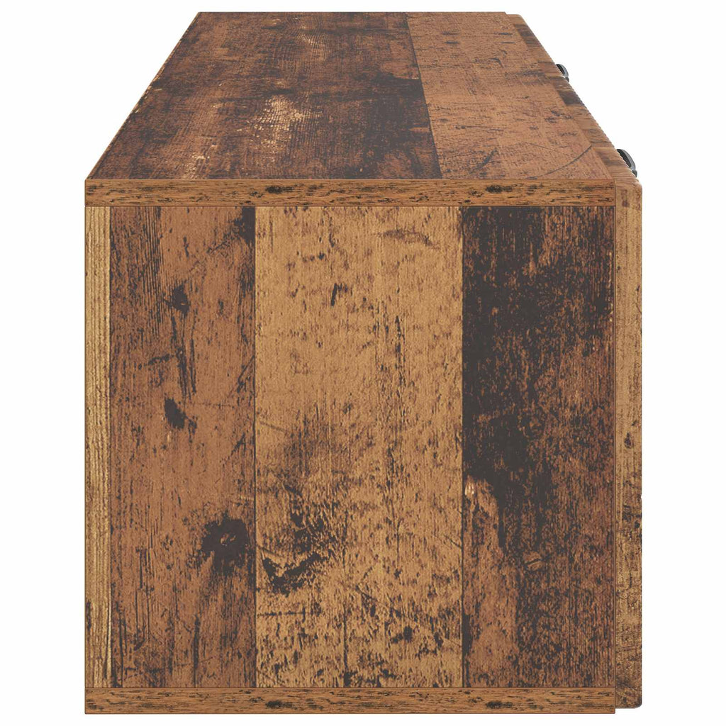 Wandmontierter TV-Schrank Altholz 98 x 31 x 30 cm Holzwerkstoff