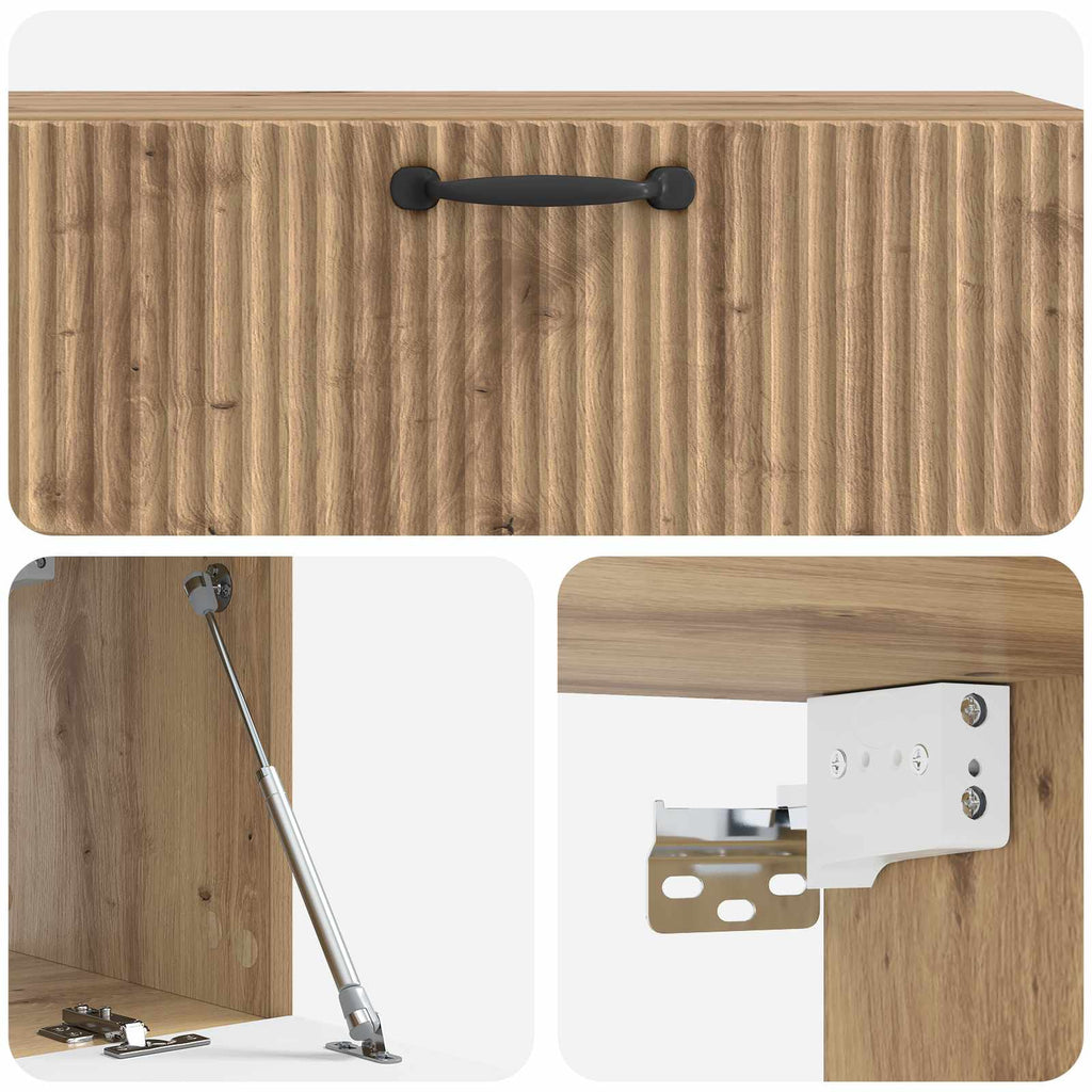 Wandmontierter TV-Schrank Artisan-Eiche 98 x 31 x 30 cm
