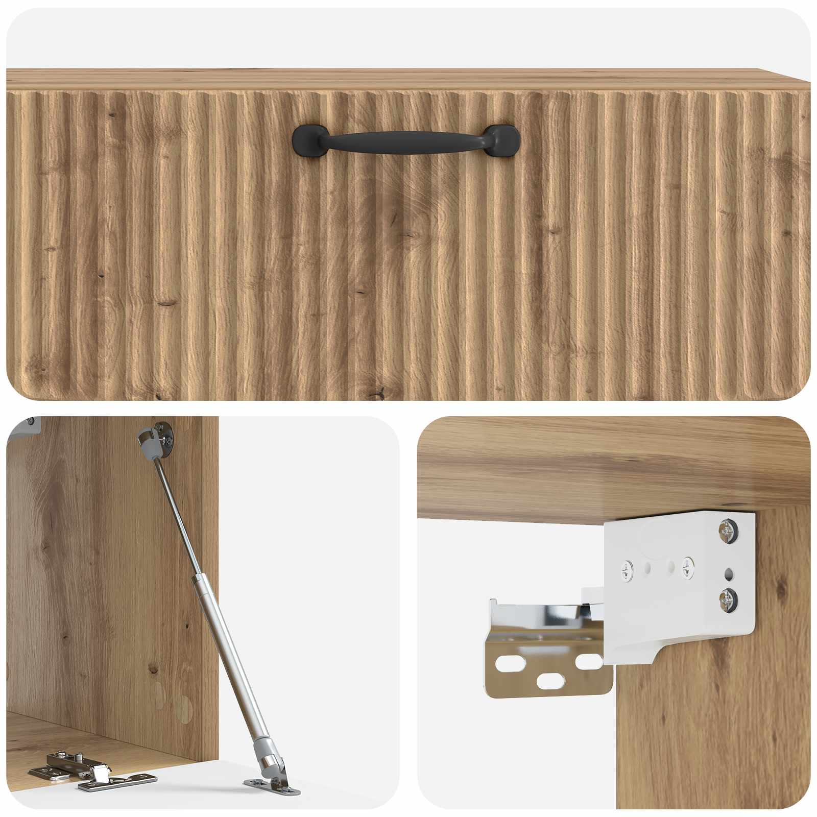 Wandmontierter TV-Schrank Artisan-Eiche 98 x 31 x 30 cm