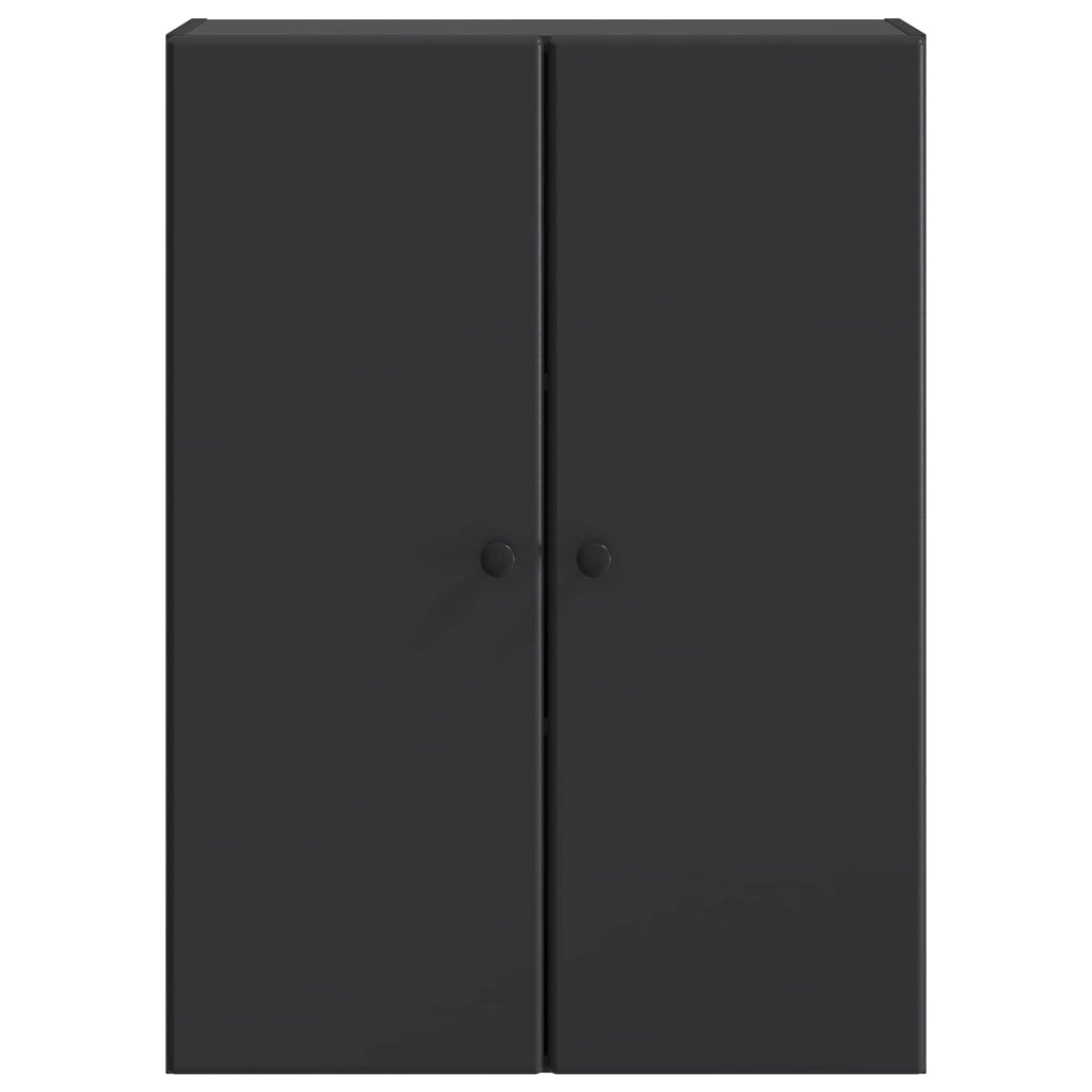 Wandschrank Schwarz 66 x 34,5 x 90 cm Holzwerkstoff
