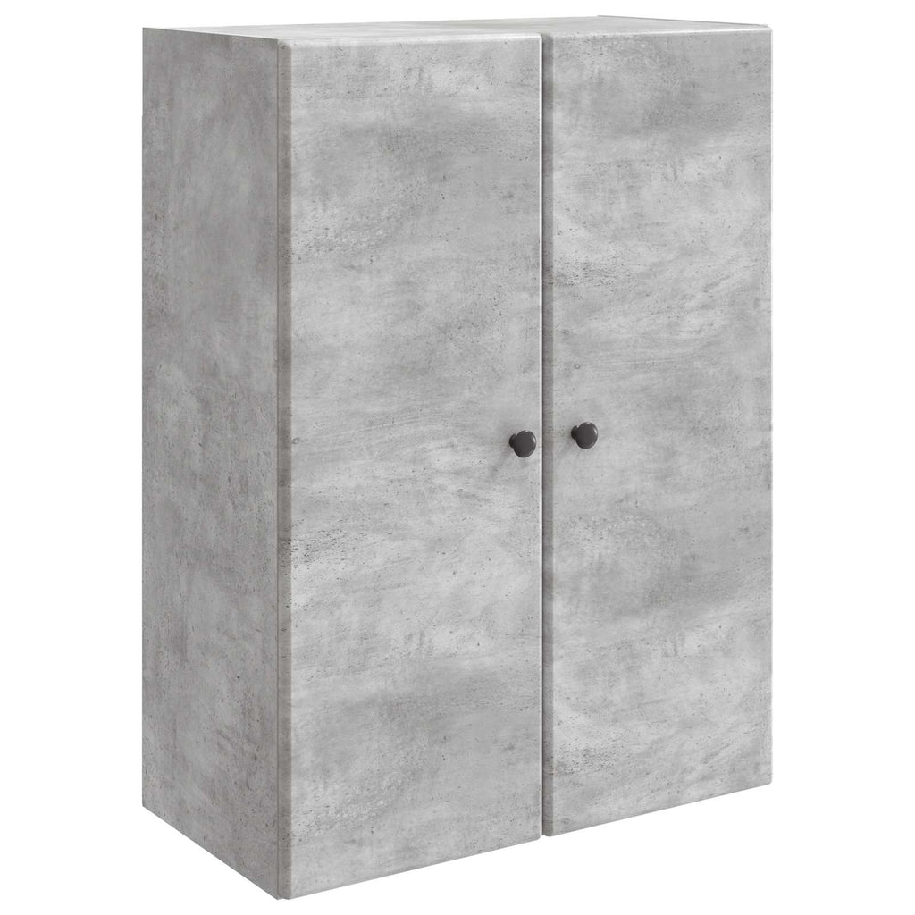 Wandschrank Betongrau 66 x 34,5 x 90 cm Holzwerkstoff