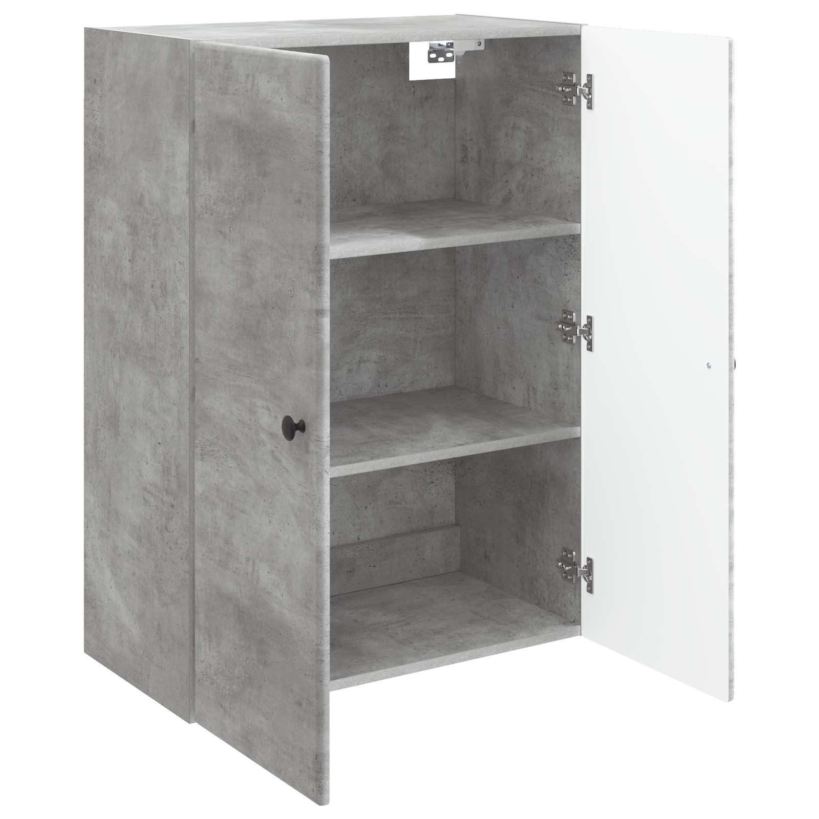 Wandschrank Betongrau 66 x 34,5 x 90 cm Holzwerkstoff