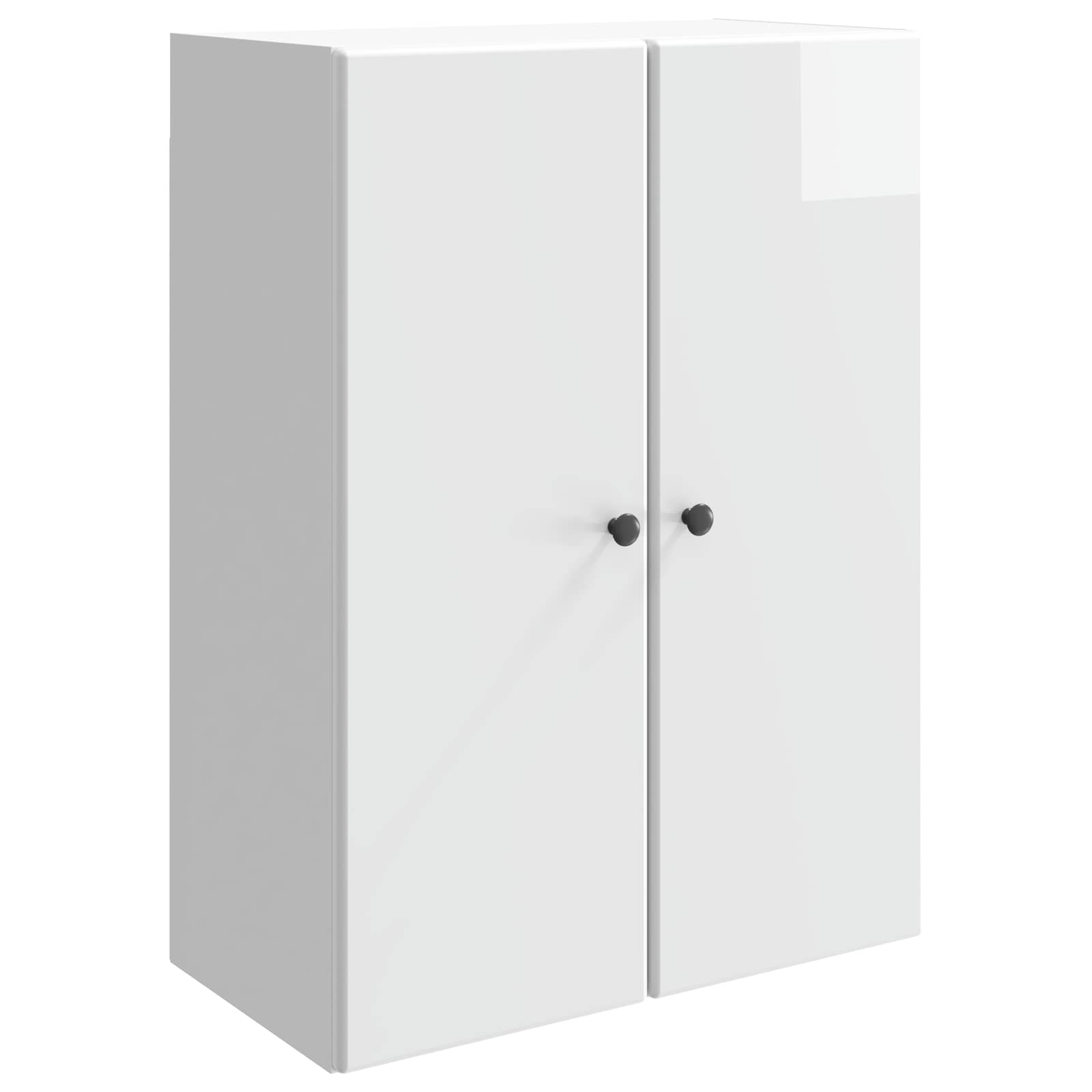 Wandschrank Hochglanz Weiß 66 x 34,5 x 90 cm Holzwerkstoff