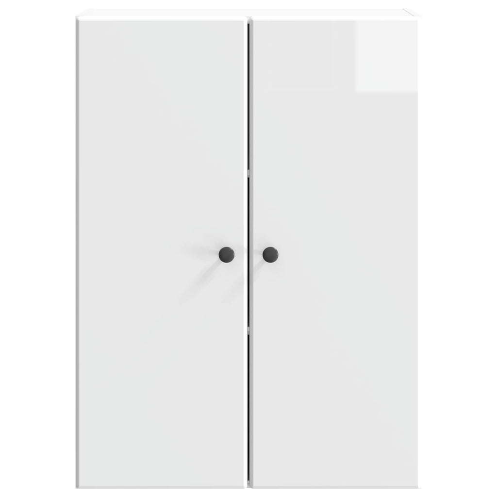 Wandschrank Hochglanz Weiß 66 x 34,5 x 90 cm Holzwerkstoff