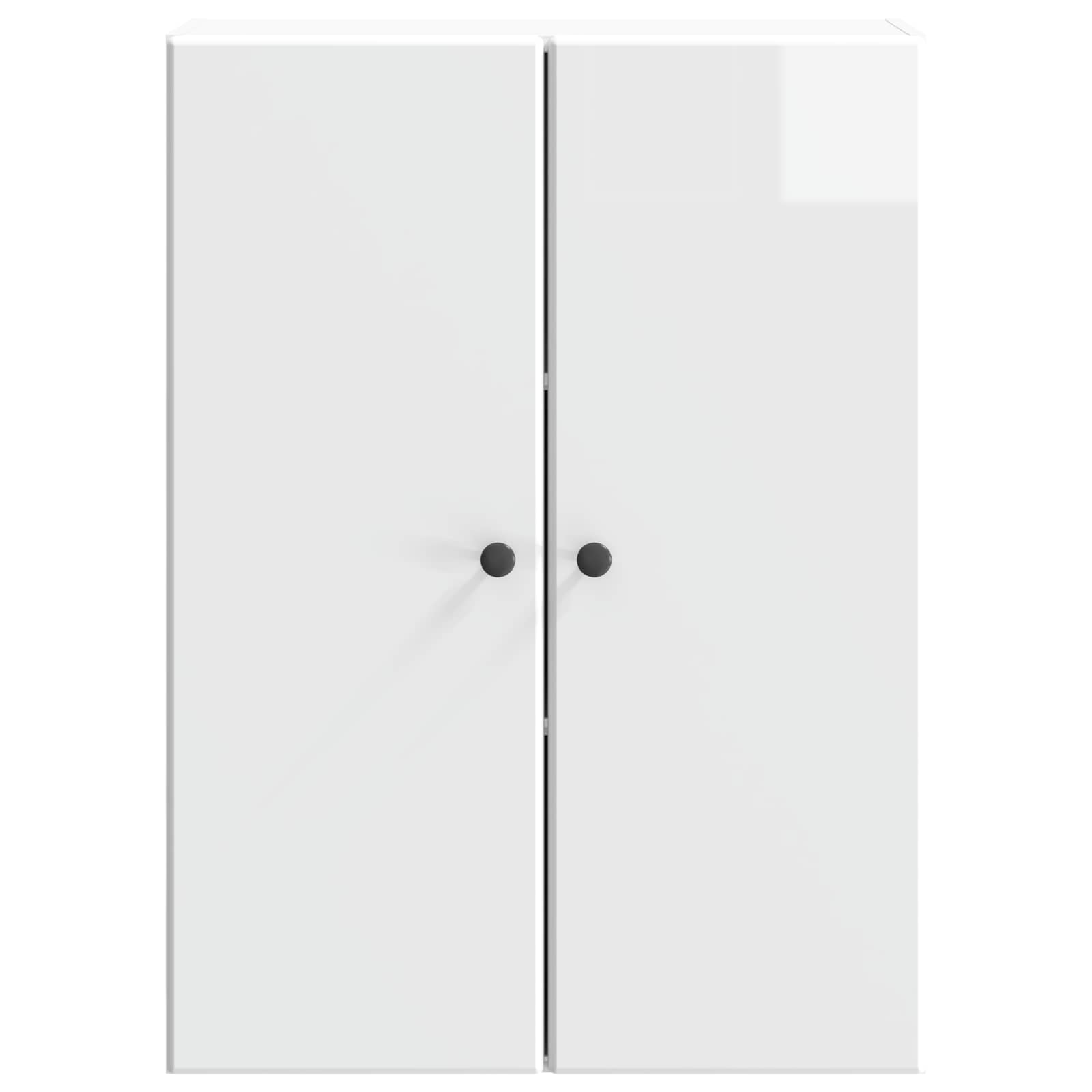 Wandschrank Hochglanz Weiß 66 x 34,5 x 90 cm Holzwerkstoff