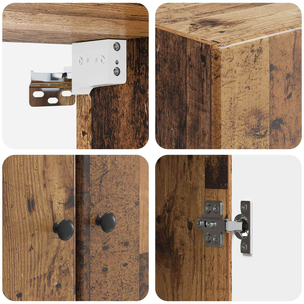 Wandschrank Altholz 66 x 34,5 x 90 cm Holzwerkstoff