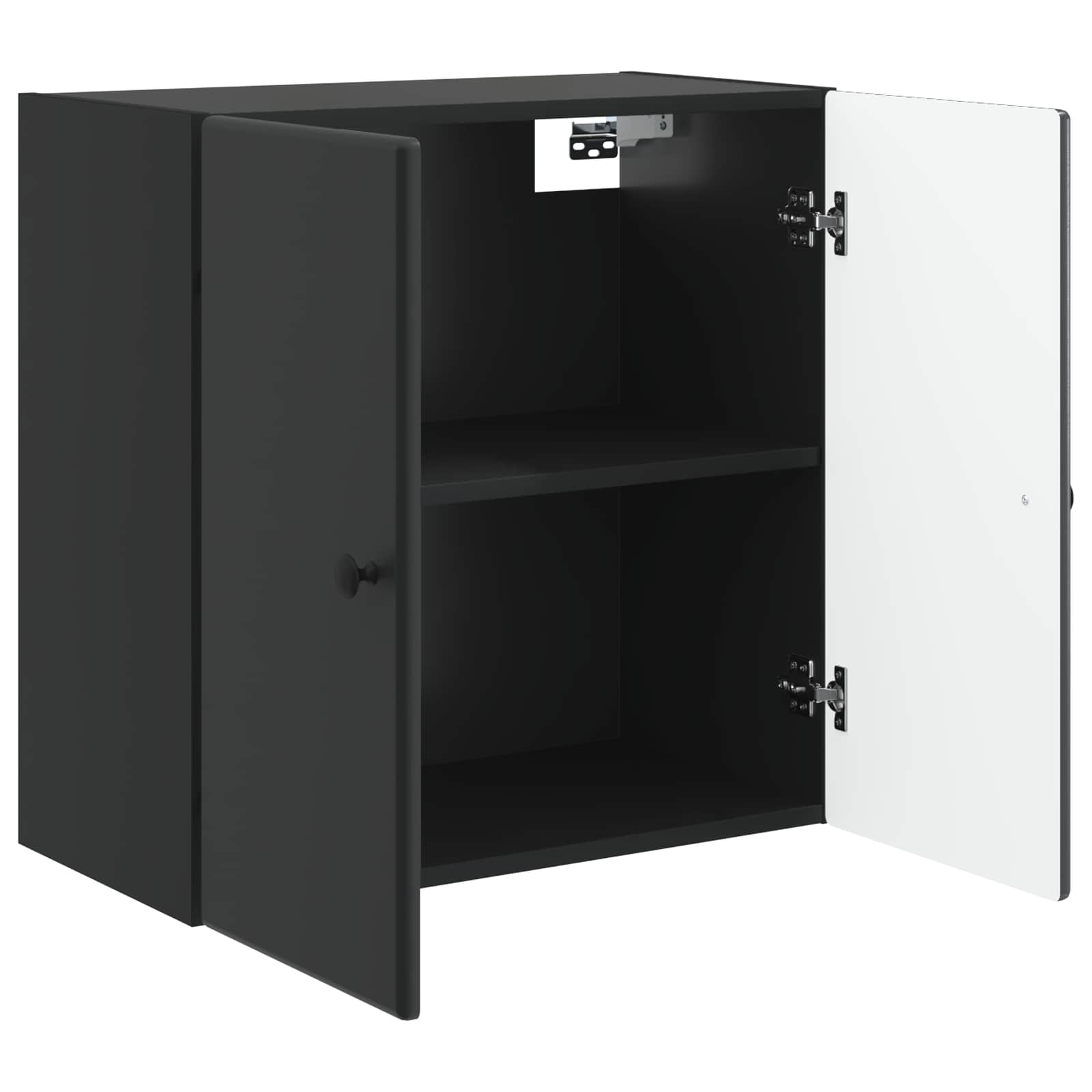 Wandschrank Schwarz 59 x 31 x 60 cm Holzwerkstoff