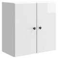 Wandschrank Hochglanz Weiß 59 x 31 x 60 cm Holzwerkstoff