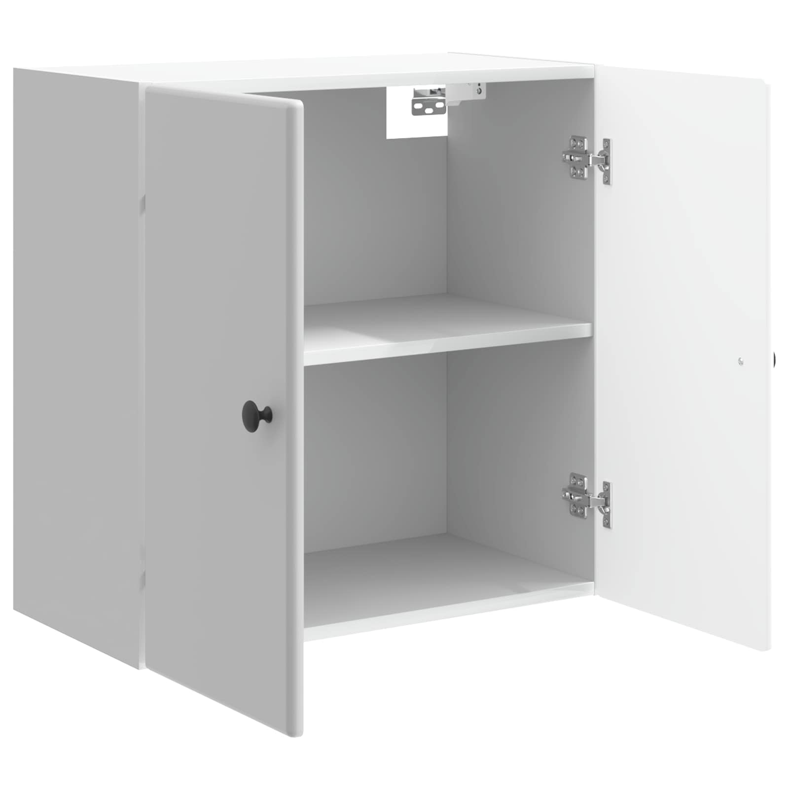 Wandschrank Hochglanz Weiß 59 x 31 x 60 cm Holzwerkstoff