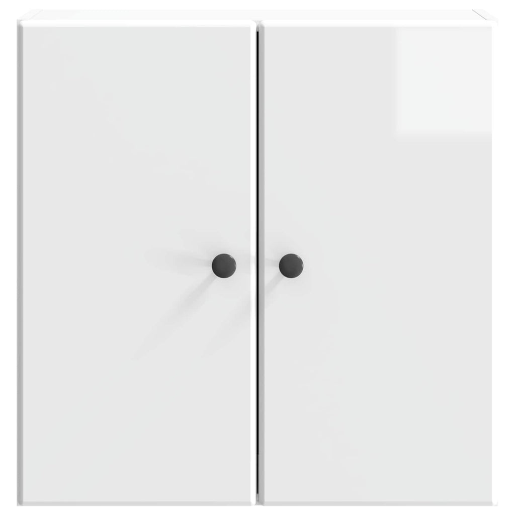 Wandschrank Hochglanz Weiß 59 x 31 x 60 cm Holzwerkstoff