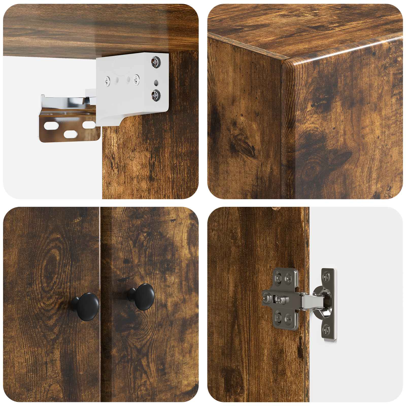 Wandschrank Geräucherte Eiche 59 x 31 x 60 cm Holzwerkstoff