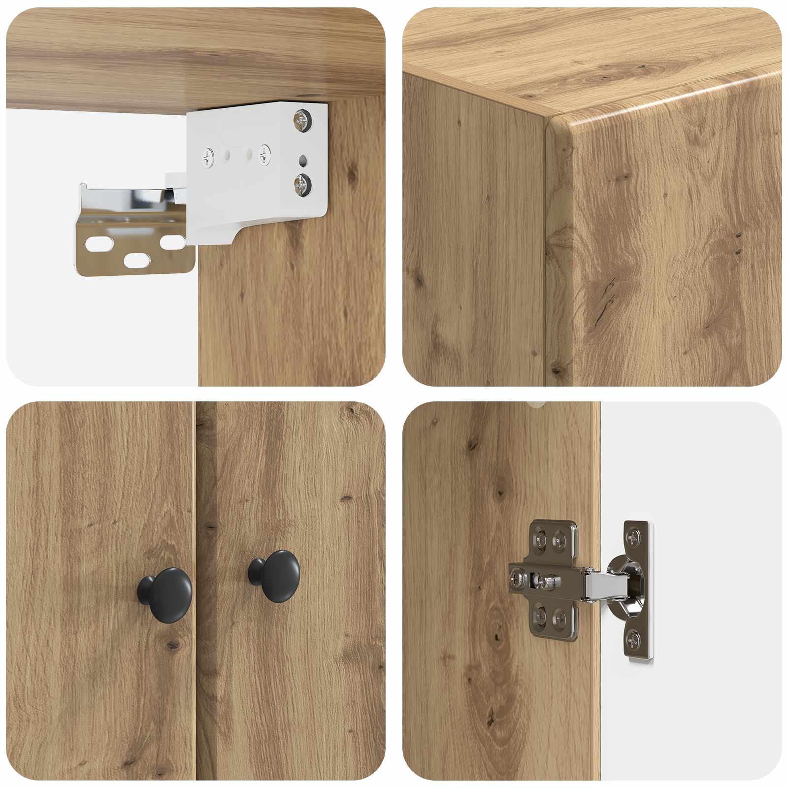 Wandschrank Artisan-Eiche 59 x 31 x 60 cm Holzwerkstoff