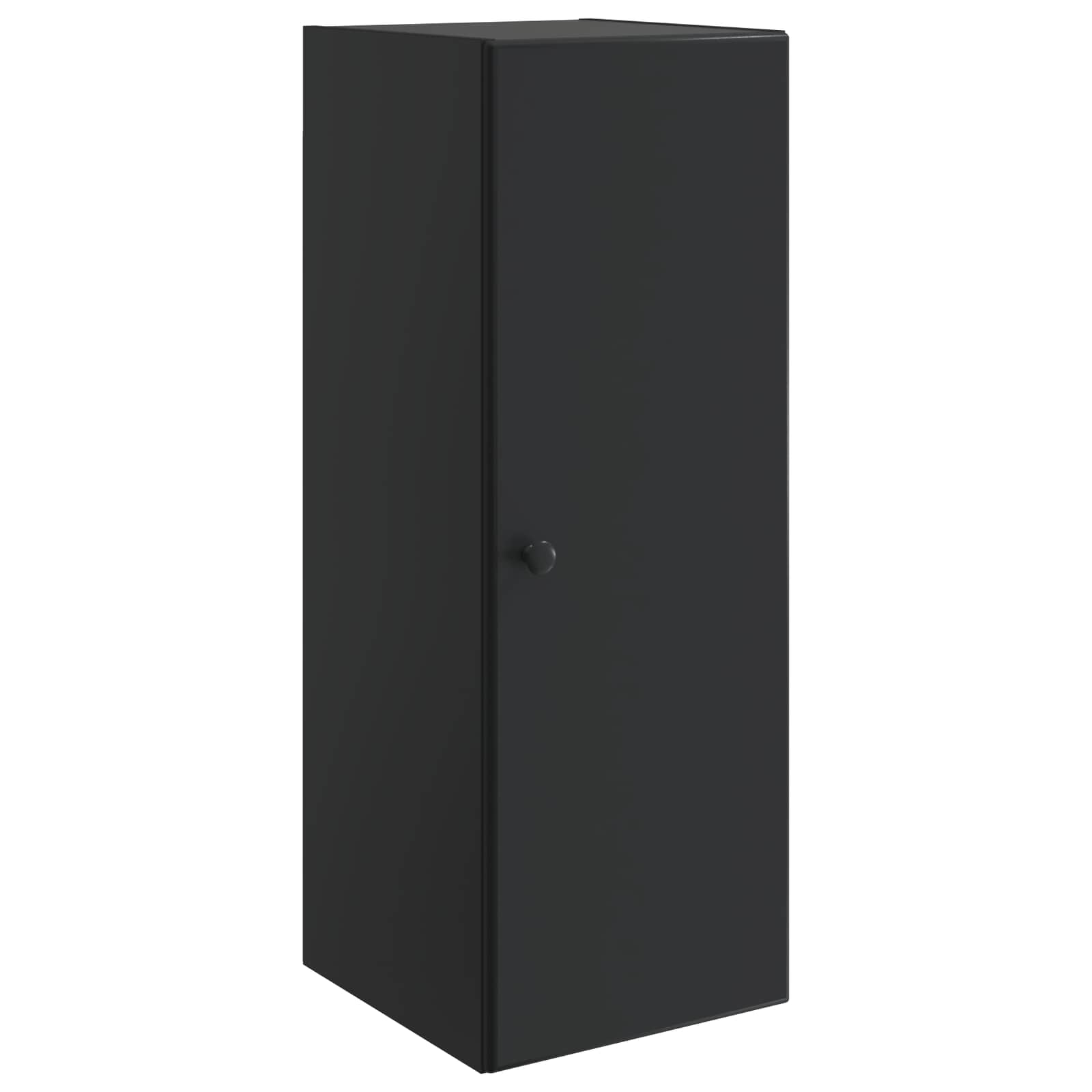 Wandschrank Schwarz 33 x 34,5 x 90 cm Holzwerkstoff