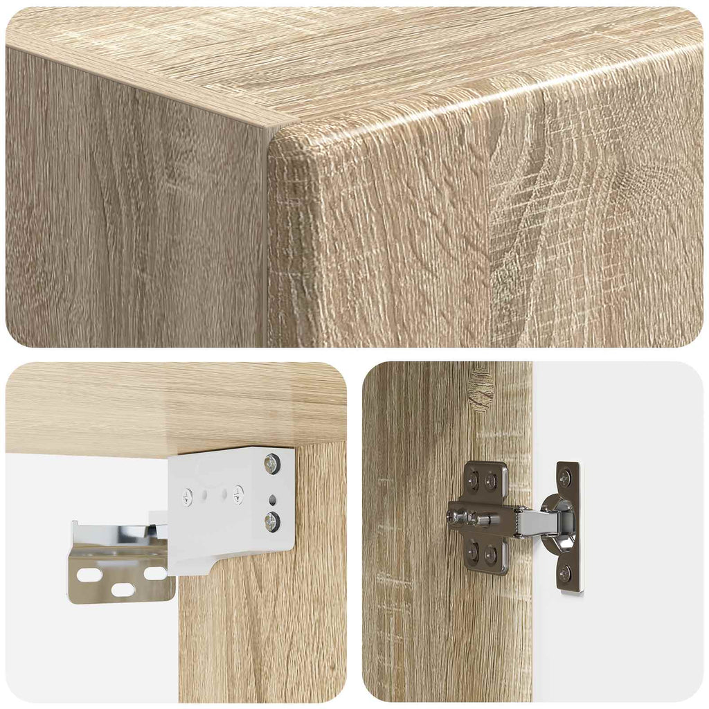 Wandschrank Sonoma-Eiche 33 x 34,5 x 90 cm Holzwerkstoff