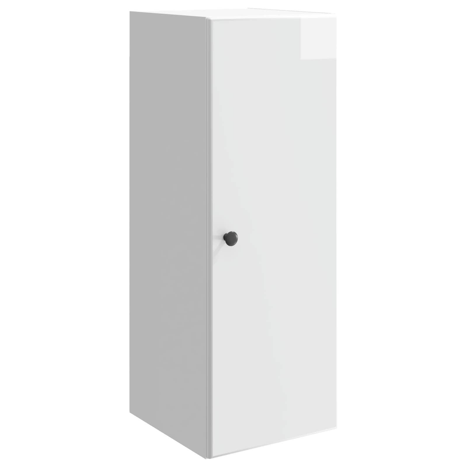 Wandschrank Hochglanz Weiß 33 x 34,5 x 90 cm Holzwerkstoff